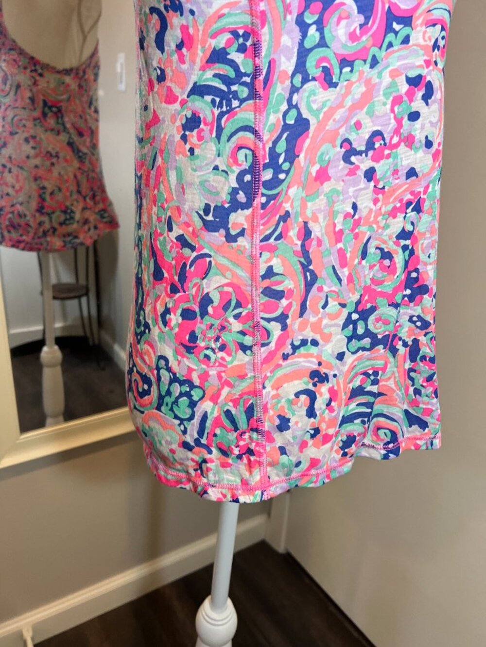 Lilly Pulitzer Multicolored Luxletic Racerback Tank Top, Size XS - Picture 7 of 12